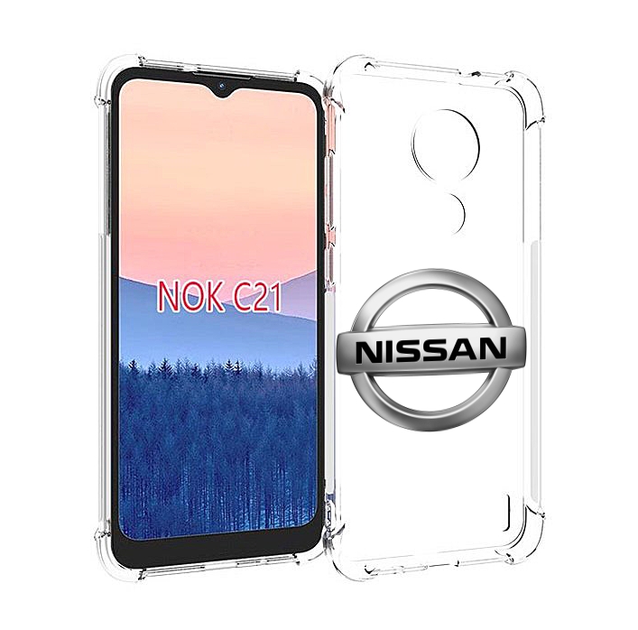 

Чехол MyPads nissan-3 мужской для Nokia C21, Прозрачный, Tocco