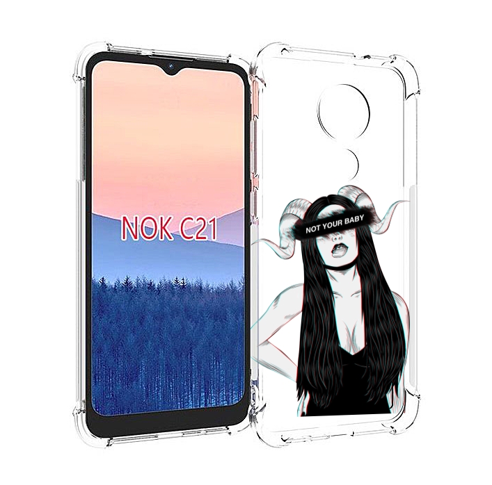 

Чехол MyPads not-your для Nokia C21, Прозрачный, Tocco