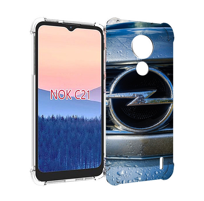 

Чехол MyPads opel 3 мужской для Nokia C21, Прозрачный, Tocco