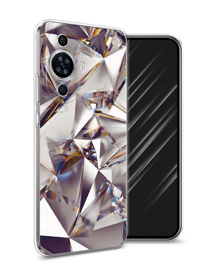 

Чехол Awog на Huawei Nova 11/Nova 12S "Бриллианты", Серебристый;бежевый, 6124250-1