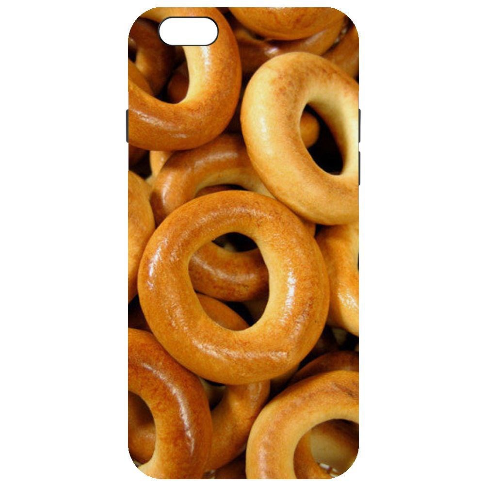 

Чехол-накладка Krutoff Soft Case Сушки для iPhone 6 Plus/6s Plus, Черный