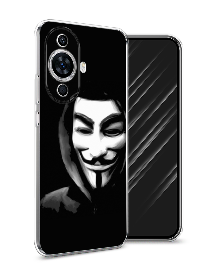 

Чехол Awog на Huawei Nova 11/Nova 12S "Анонимус", Черный;серый;белый, 6124250-1