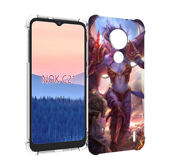 

Чехол MyPads queen of pain dota 2 для Nokia C21, Прозрачный, Tocco