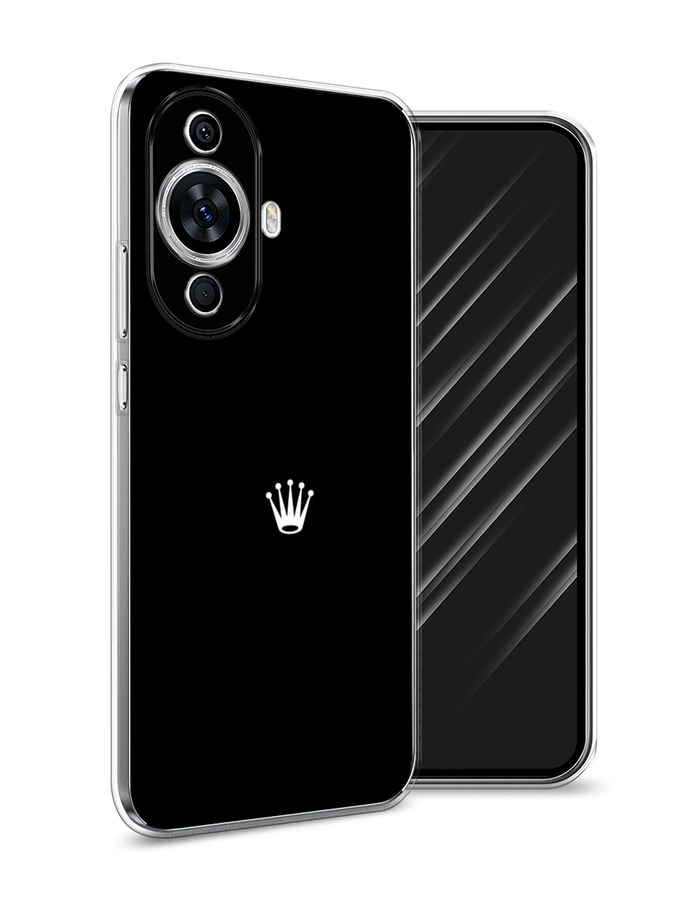 

Чехол Awog на Huawei Nova 11/Nova 12S "Белая корона на черном фоне", Черный, 6124250-1