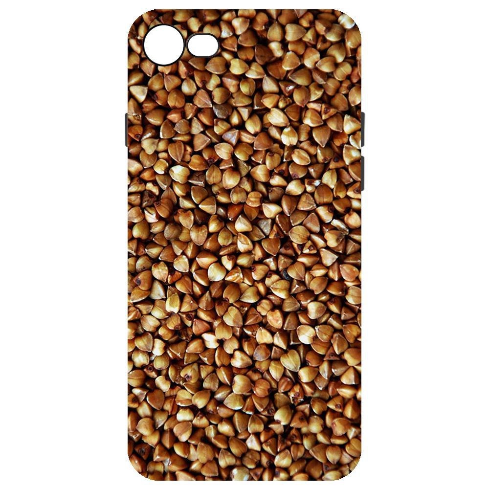

Чехол-накладка Krutoff Soft Case Гречка для iPhone SE 2020, Черный