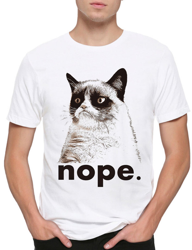 

Футболка мужская Design Heroes Grumpy Cat белая 2XL, Белый, Grumpy Cat