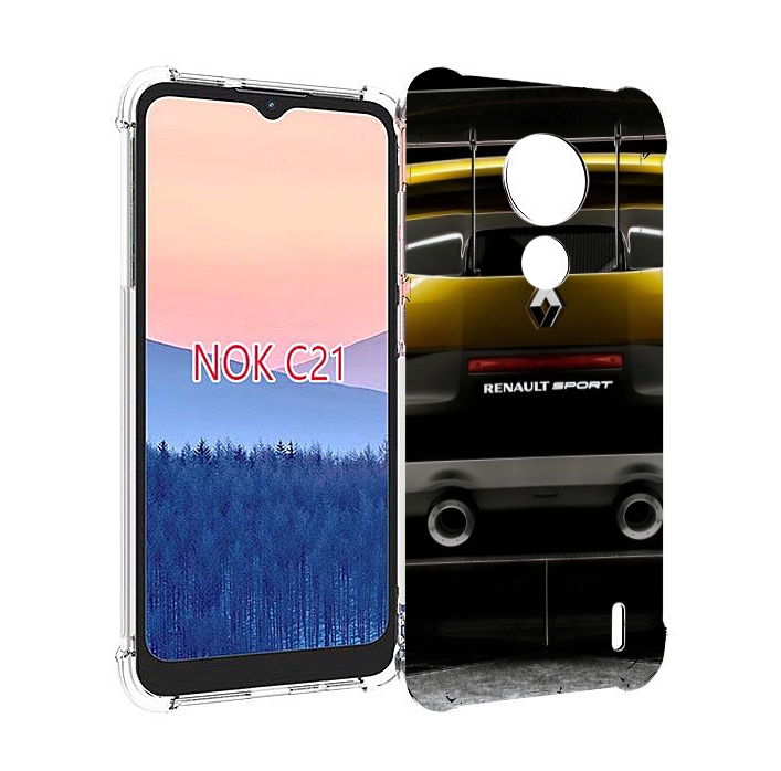 

Чехол MyPads renault-3 мужской для Nokia C21, Прозрачный, Tocco