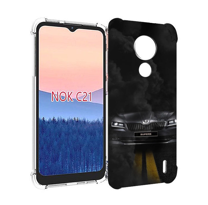 

Чехол MyPads skoda 1 для Nokia C21, Прозрачный, Tocco
