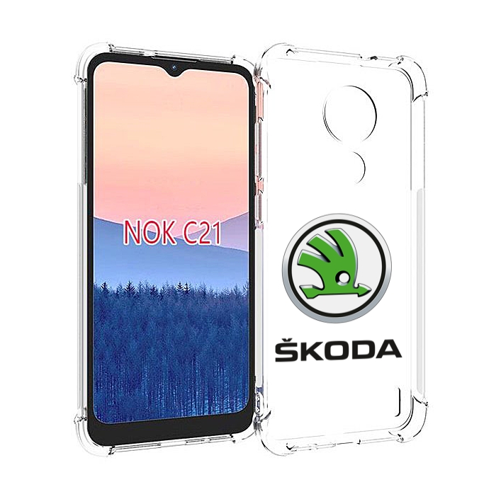 

Чехол MyPads skoda-4 мужской для Nokia C21, Прозрачный, Tocco
