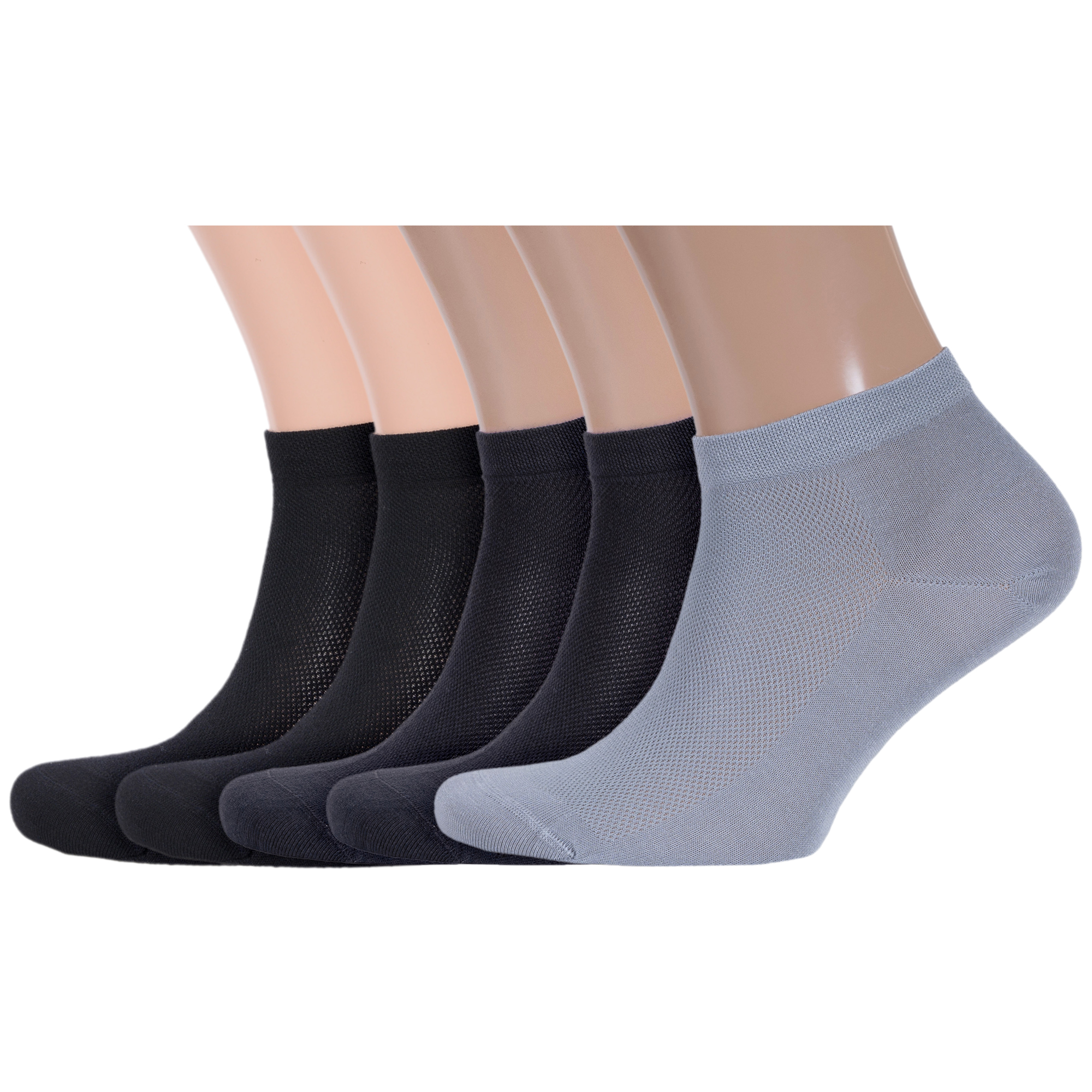 

Комплект носков мужских Rusocks 5-СП-3095 черных; серых 29, Черный;серый, 5-СП-3095