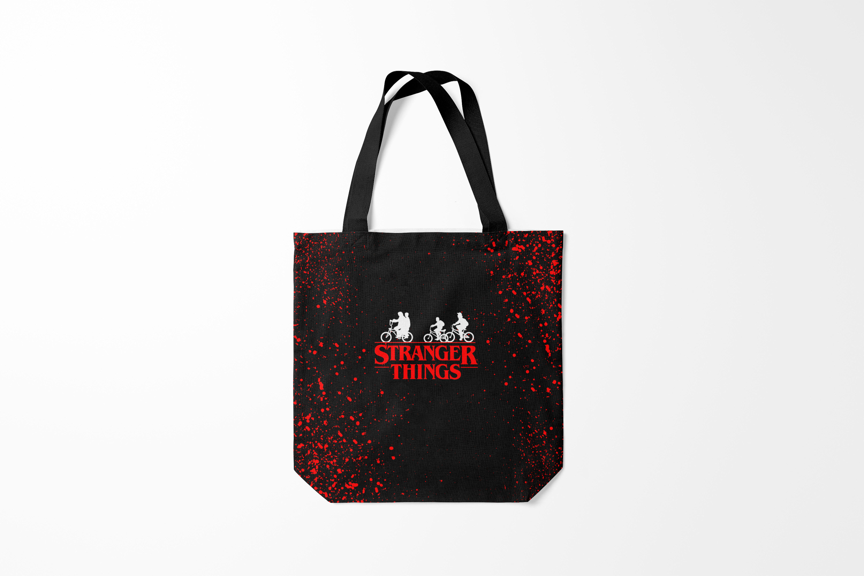 

Сумка шoппер унисекс Burnettie Очень странные дела STRANGER THINGS 11, черный; красный, Очень странные дела STRANGER THINGS 11
