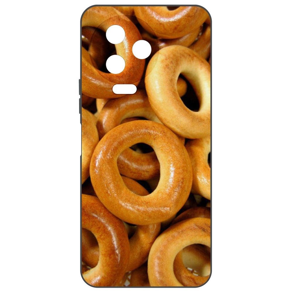 

Чехол-накладка Krutoff Soft Case Сушки для Infinix Note 12 Pro, Черный