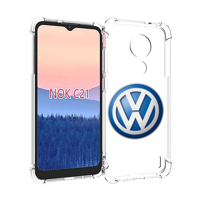 

Чехол MyPads volkswagen мужской для Nokia C21, Прозрачный, Tocco