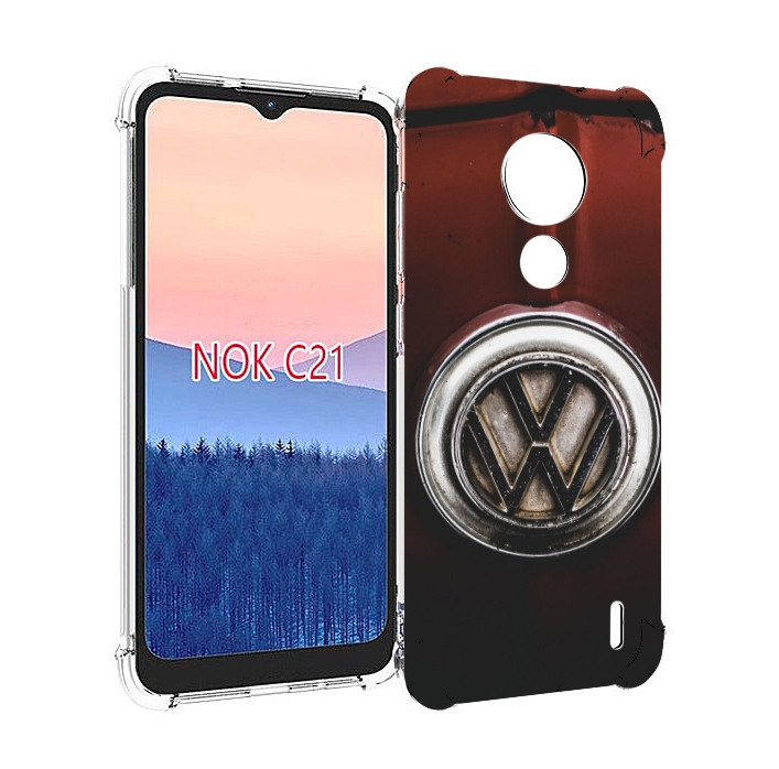 

Чехол MyPads volkswagen 1 мужской для Nokia C21, Прозрачный, Tocco
