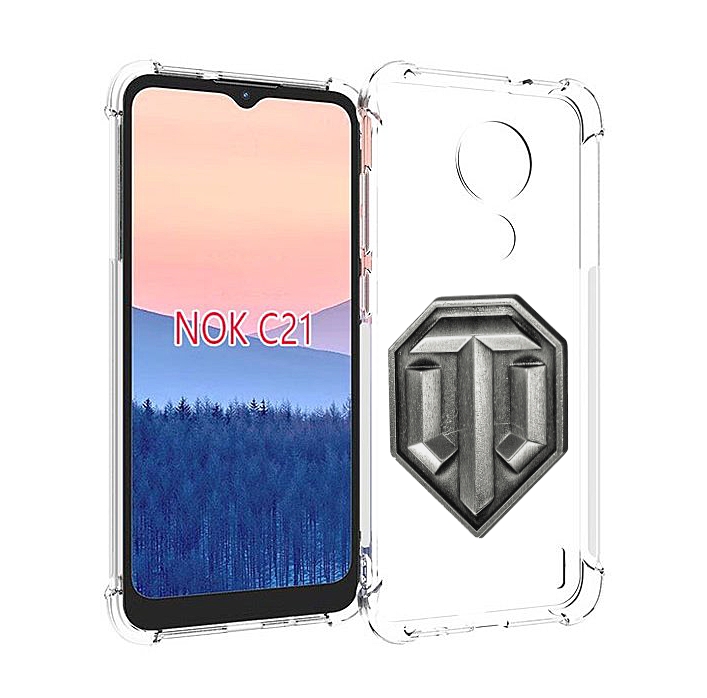 

Чехол MyPads world-of-tanks мужской для Nokia C21, Прозрачный, Tocco