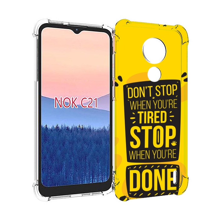 

Чехол MyPads yellow-done для Nokia C21, Прозрачный, Tocco