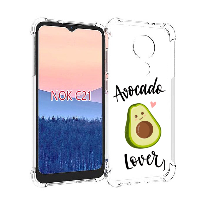 

Чехол MyPads Авокадо-любовь для Nokia C21, Прозрачный, Tocco