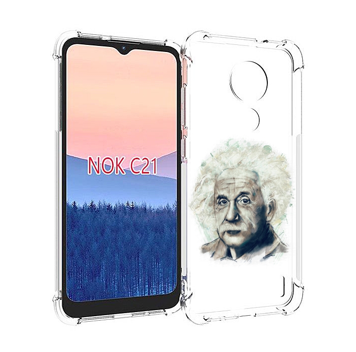 

Чехол MyPads Альберт энштейн для Nokia C21, Прозрачный, Tocco