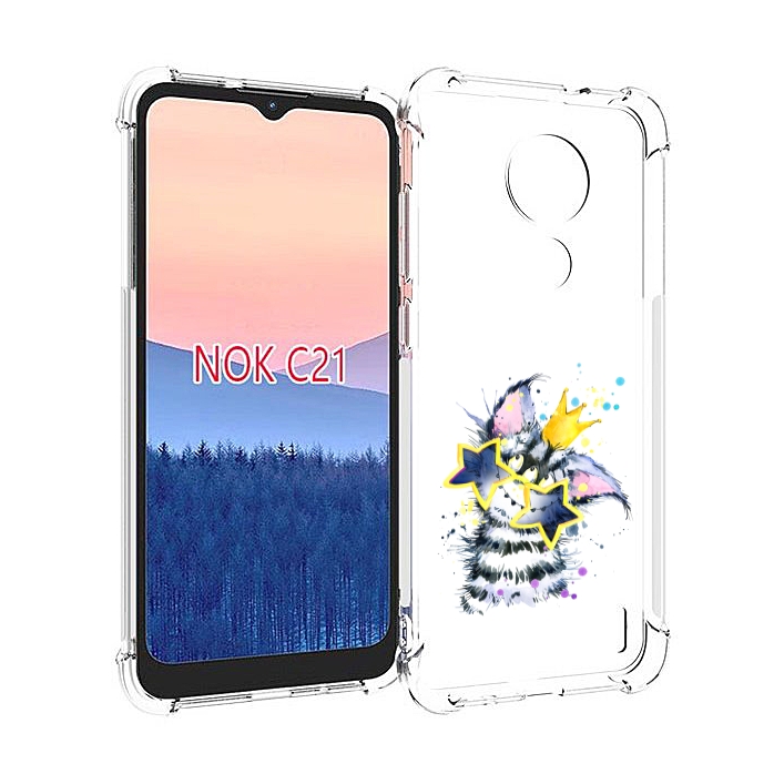 

Чехол MyPads Мартовский Нуся для Nokia C21, Прозрачный, Tocco