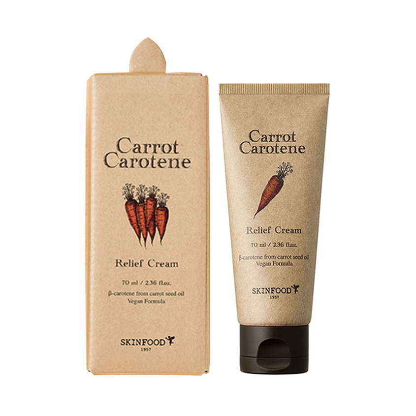 Крем для лица SkinFood Carrot Carotene skinfood тонер для лица carrot carotene с экстрактом и маслом моркови успокаивающий 300 0
