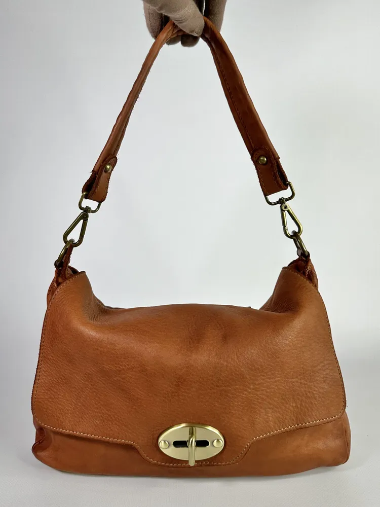 Сумка женская Vera Pelle ВАР-К1 светло-коричневая