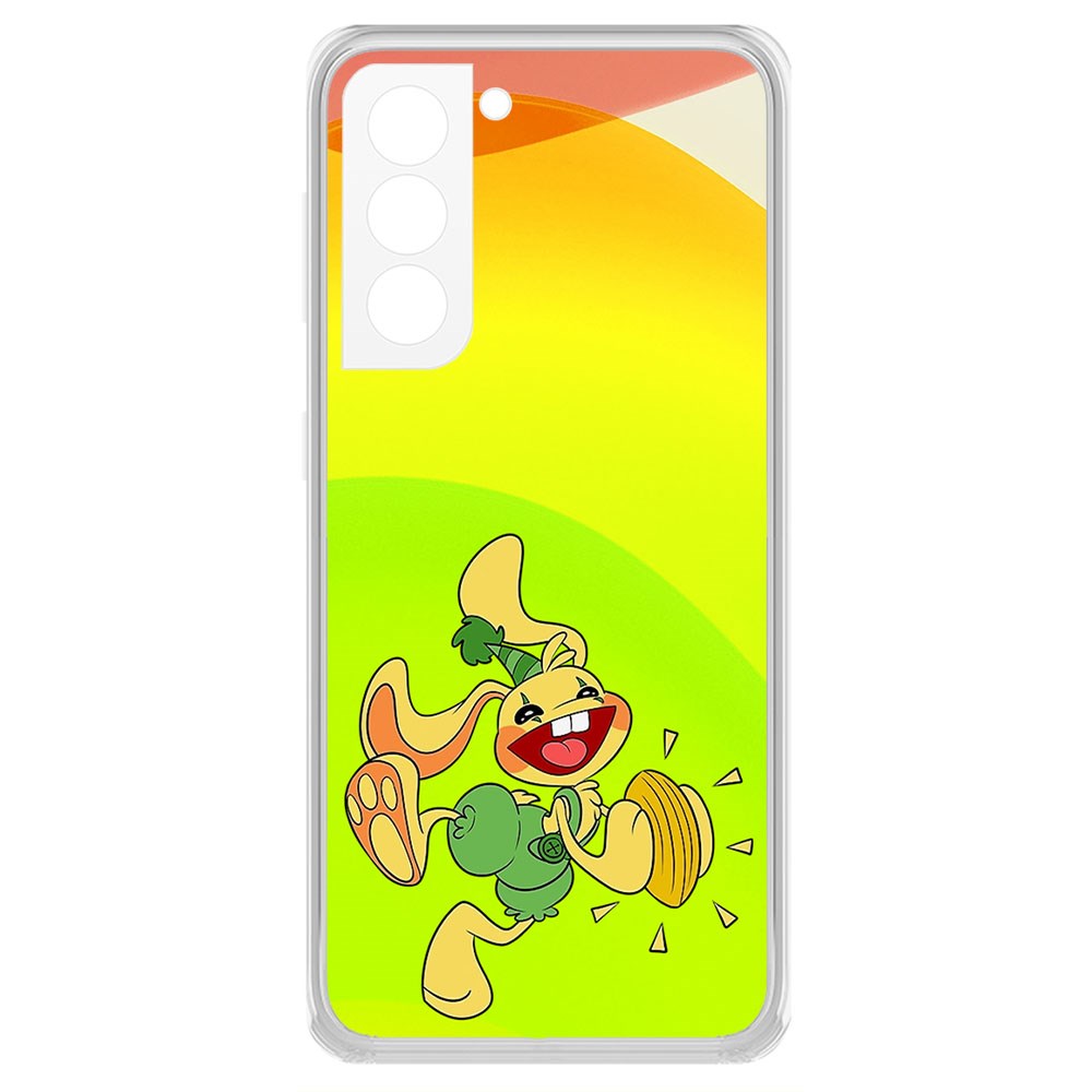 фото Чехол-накладка krutoff clear case хаги ваги - крольчонок бонзо для samsung galaxy s21+