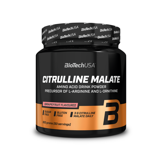 фото L-цитруллин малат biotechusa citrulline malate порошок 300 г, грейпфрут