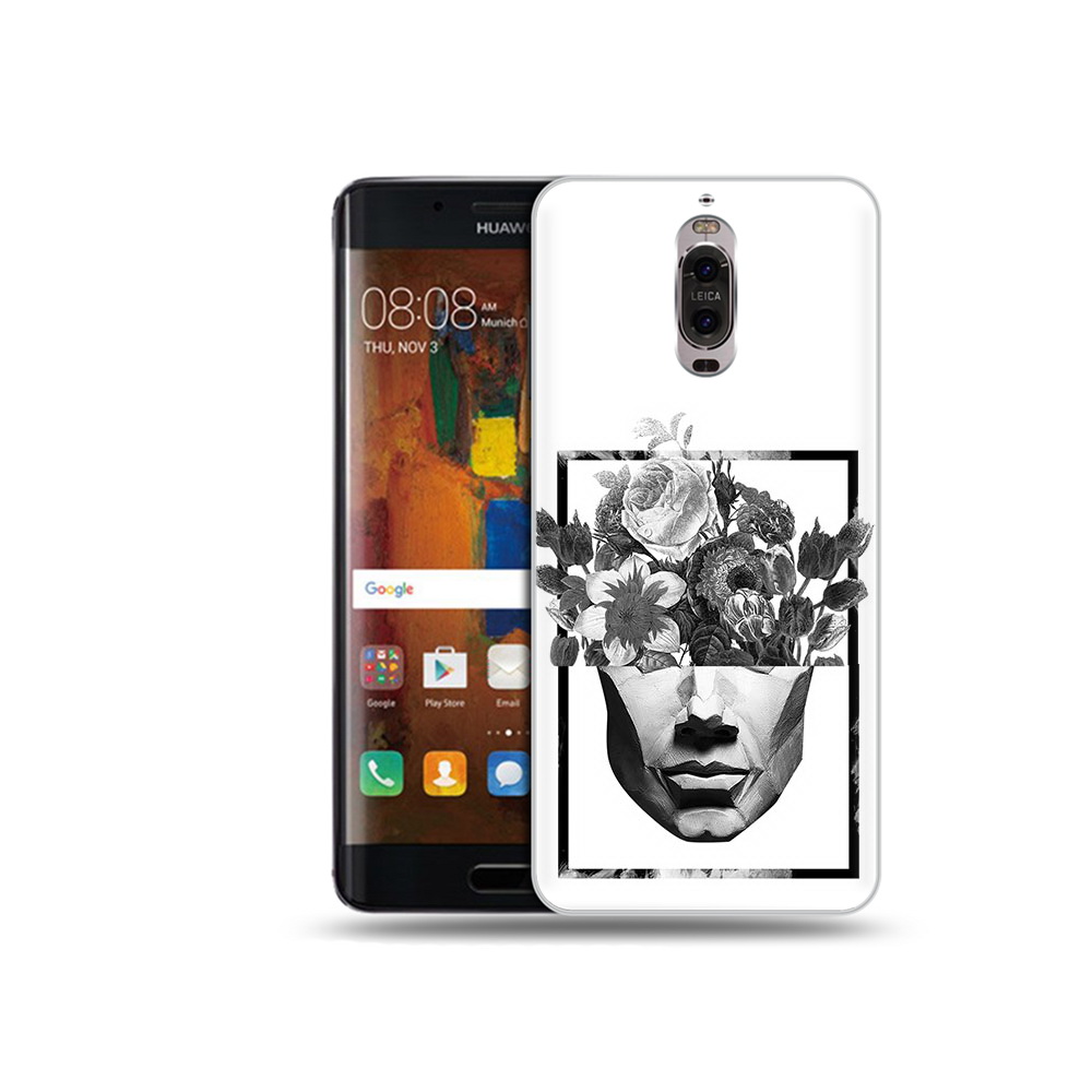 

Чехол MyPads Tocco для Huawei Mate 9 Pro черно белая ваза в абстракции (PT50613.55.678), Прозрачный, Tocco
