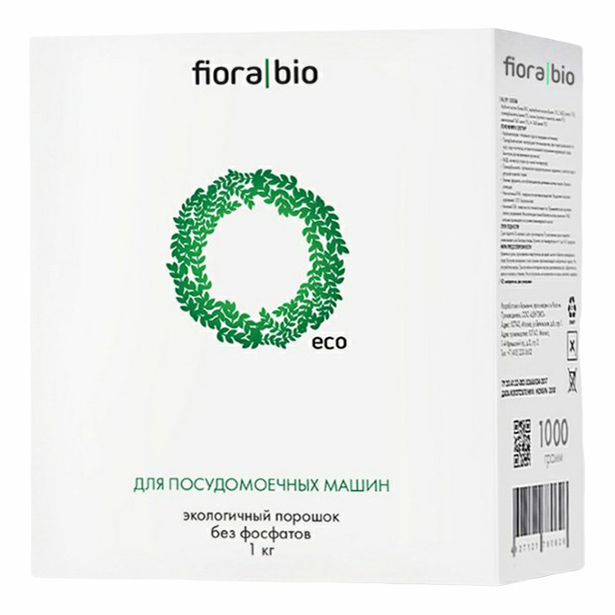 фото Порошок для посудомоечной машины fiora bio эко 1 кг