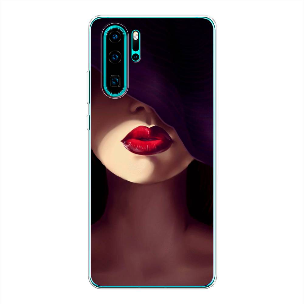 фото Чехол awog "красные губы" для huawei p30 pro