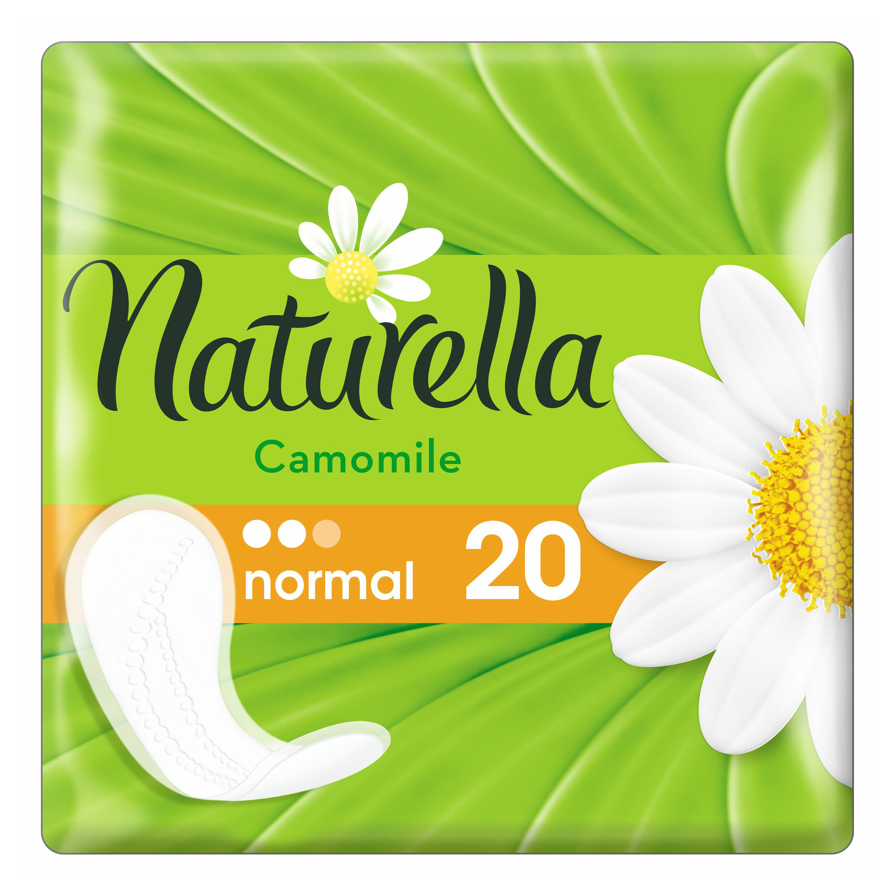 

Прокладки ежедневные Naturella Camomile Normal с ароматом ромашки 20 шт., Белый