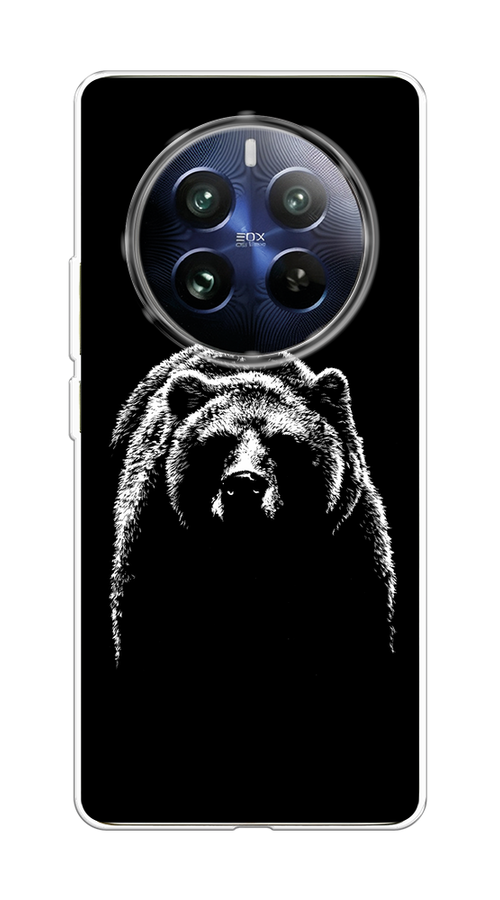 

Чехол на Realme 12 Pro "Медведь в ночи", Белый;черный, 2516150-1
