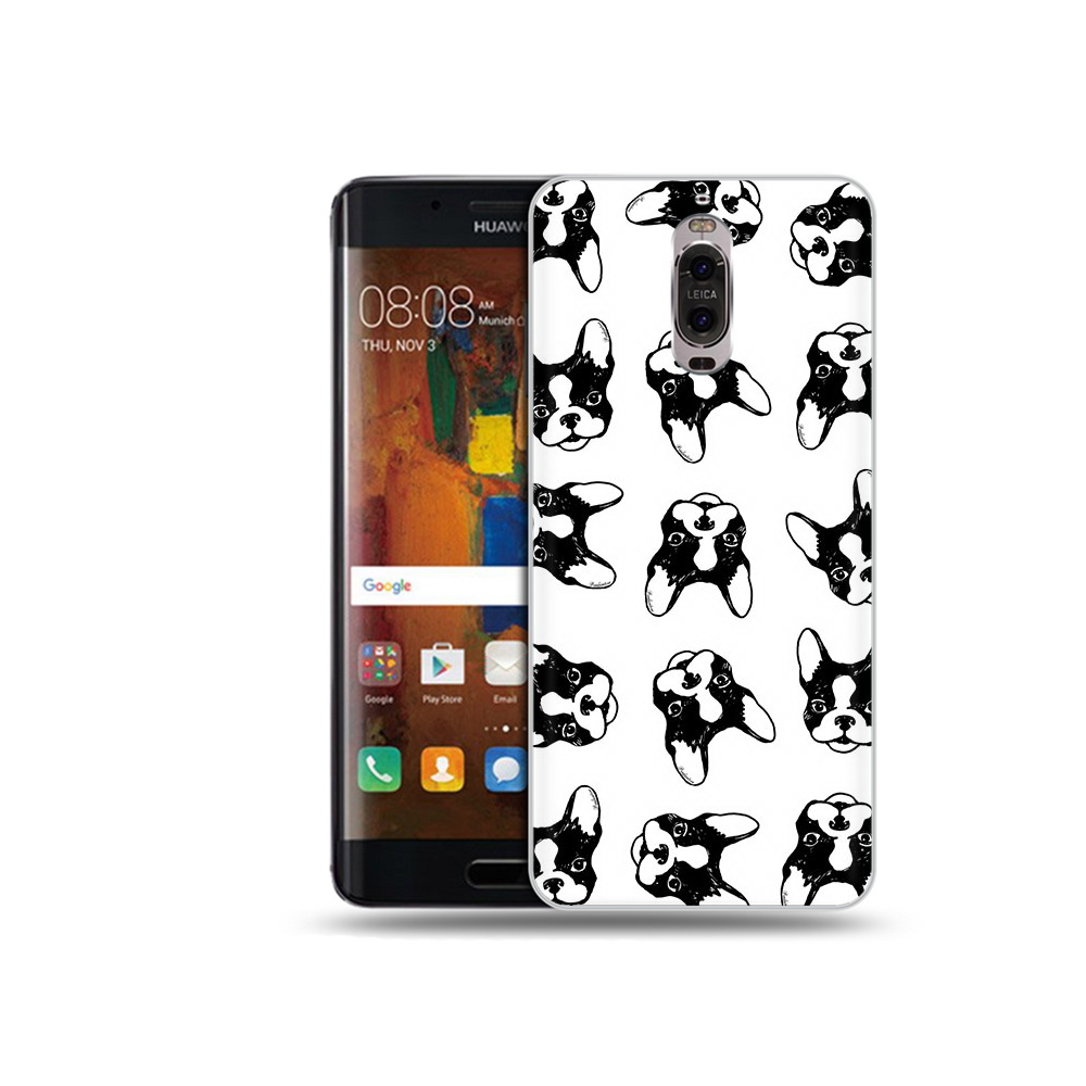 

Чехол MyPads Tocco для Huawei Mate 9 Pro черно белые собачки (PT50613.55.683), Прозрачный, Tocco
