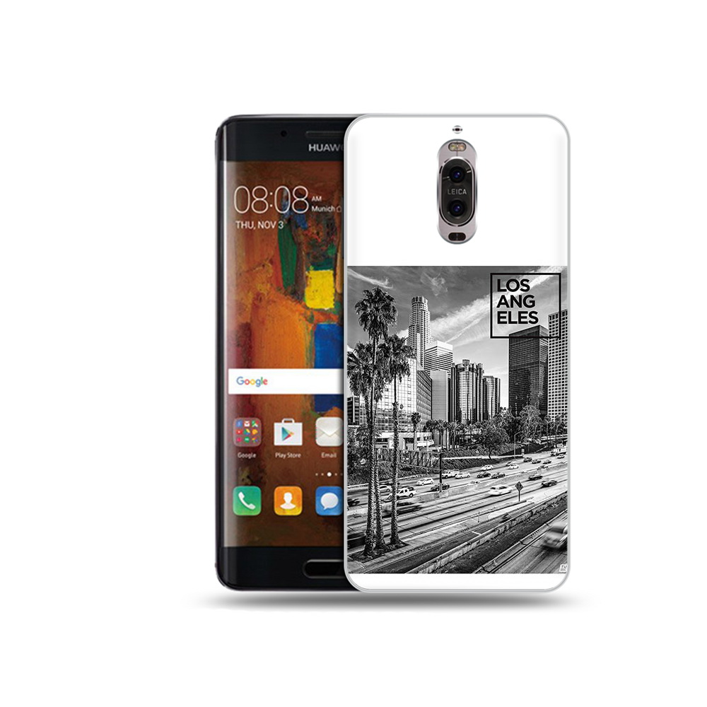 

Чехол MyPads Tocco для Huawei Mate 9 Pro черно белый лос анджелес (PT50613.55.685), Прозрачный, Tocco