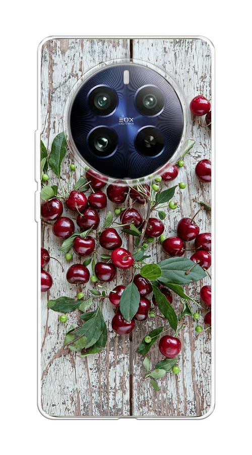 

Чехол на Realme 12 Pro "Вишня", Бордовый;зеленый;серый, 2516150-1