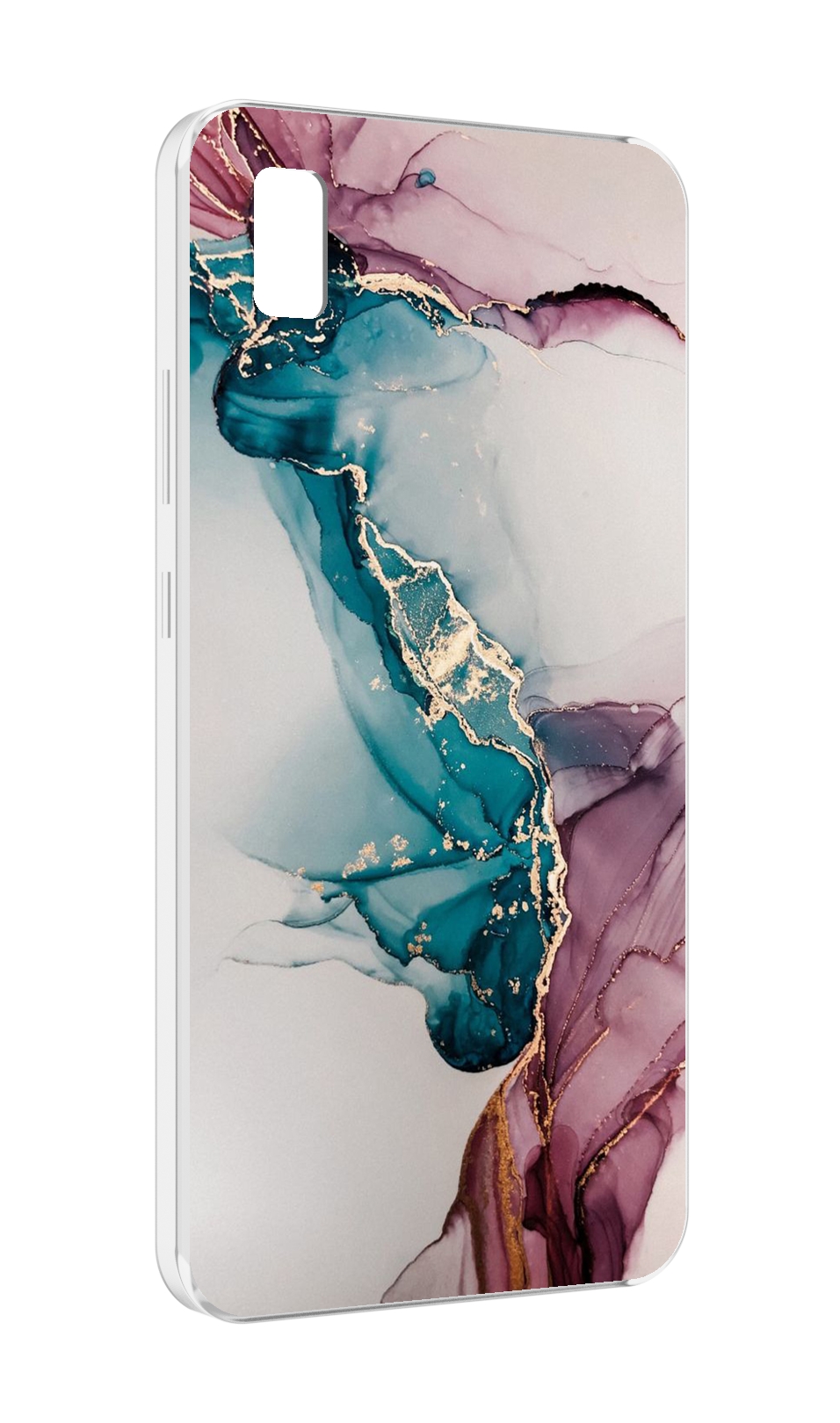 

Чехол MyPads фиолетовый синий краски для ZTE BLADE L210, Прозрачный, Tocco