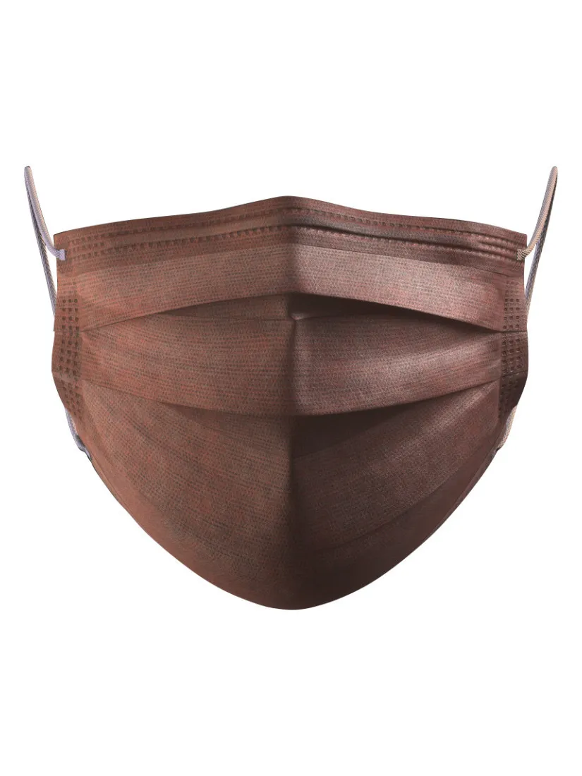

Медицинская маска NANO MASK 50 шт. коричневая, SSS002BIO-2