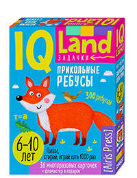 

IQ Многоразовые карточки с маркером. Прикольные ребусы, Образование / Развитие ребенка