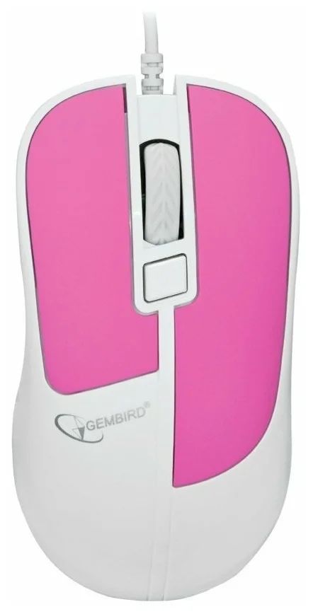 Мышь Gembird MOP-410 White/Pink (MOP-410-P)