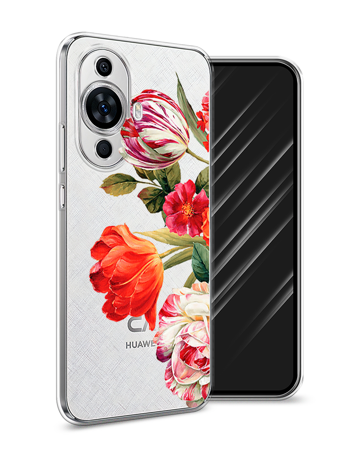 

Чехол Awog на Huawei Nova 11/Nova 12S "Весенний букет", Красный;розовый;зеленый, 6124250-1