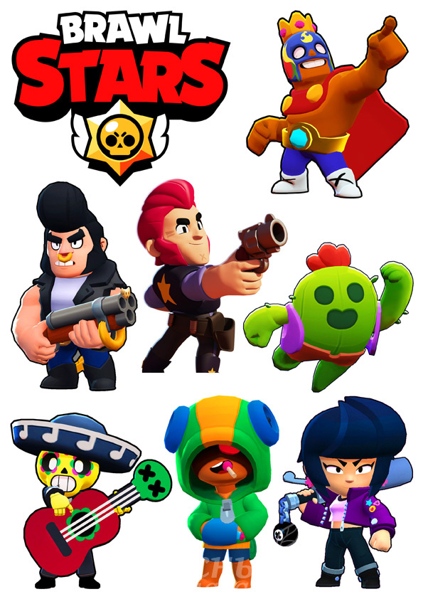 Вафельная картинка brawl stars