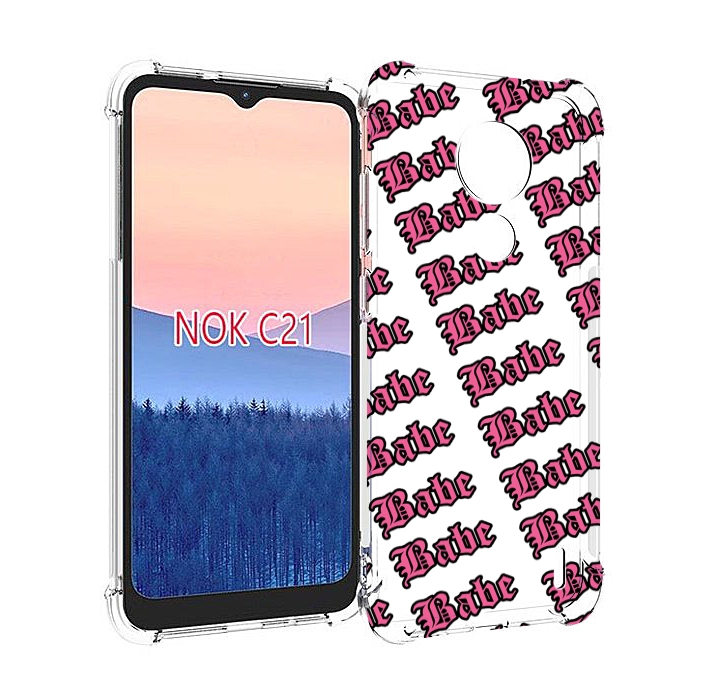 

Чехол MyPads Бабе для Nokia C21, Прозрачный, Tocco