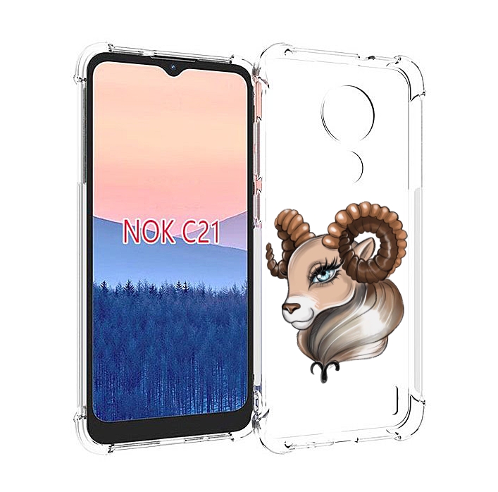 

Чехол MyPads Барашка для Nokia C21, Прозрачный, Tocco