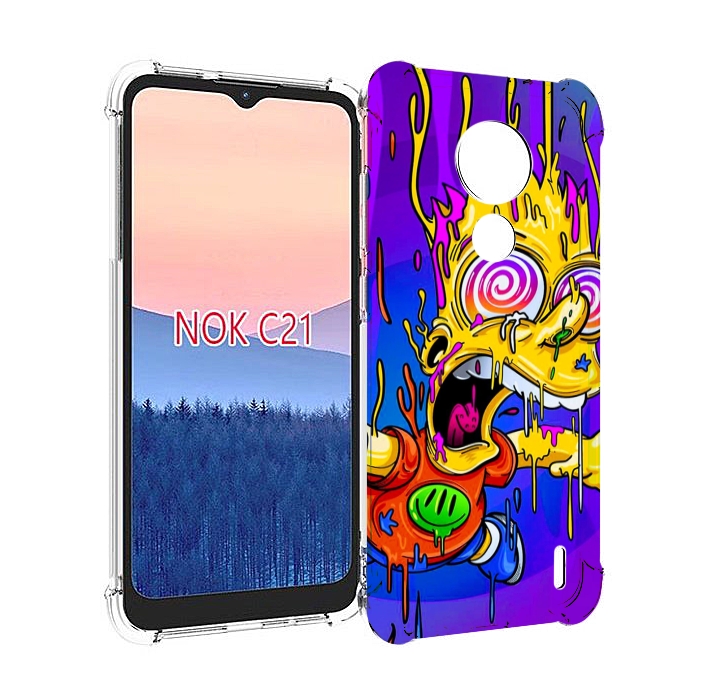 

Чехол MyPads Барт-арт-стрит для Nokia C21, Прозрачный, Tocco