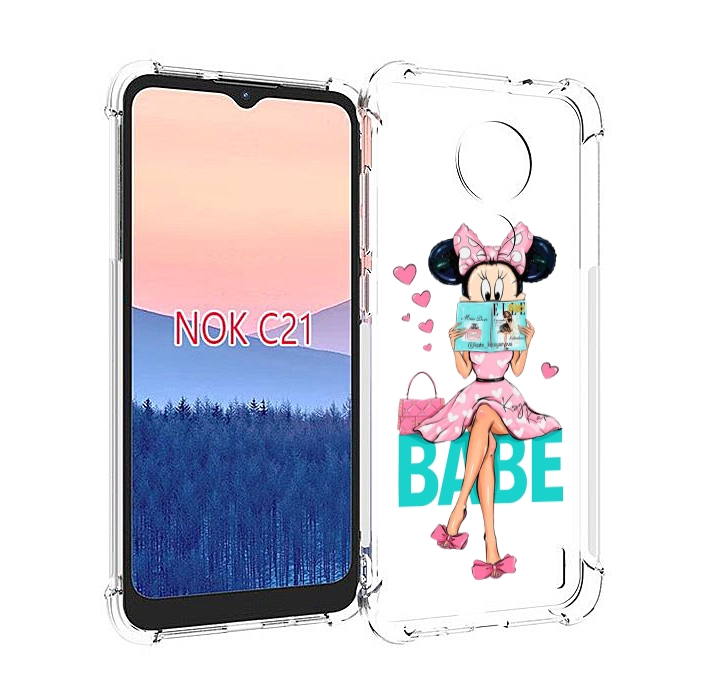 

Чехол MyPads Бейби-микки для Nokia C21, Прозрачный, Tocco