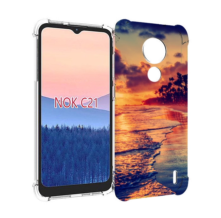 

Чехол MyPads Берег для Nokia C21, Прозрачный, Tocco