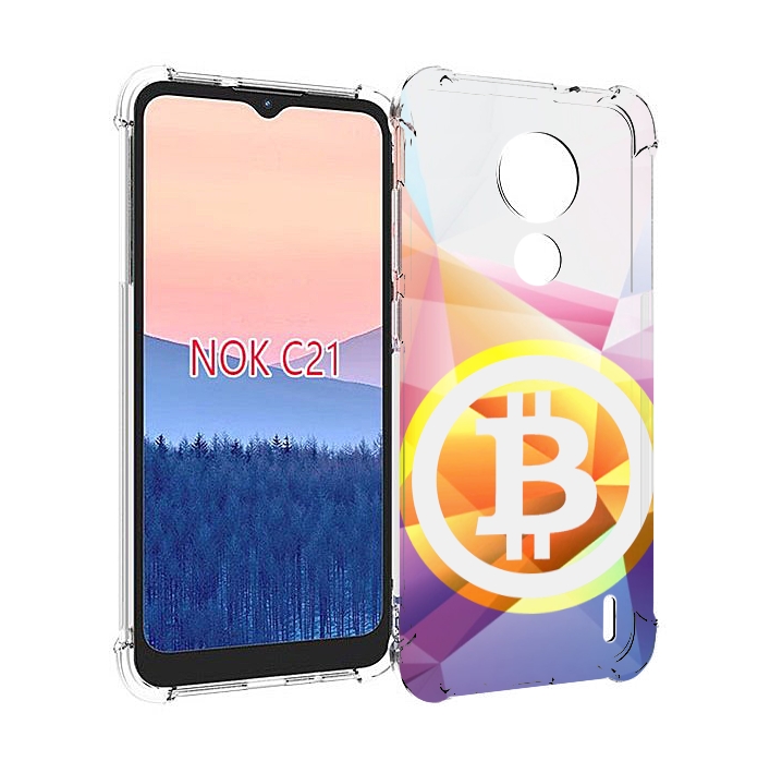 

Чехол MyPads Биткоин для Nokia C21, Прозрачный, Tocco