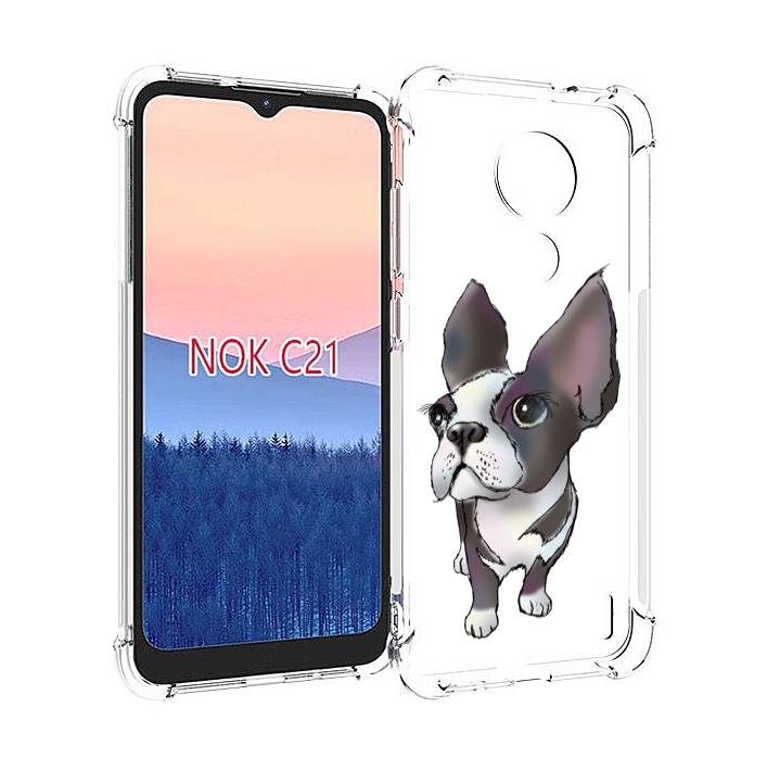 

Чехол MyPads Бульдожка для Nokia C21, Прозрачный, Tocco