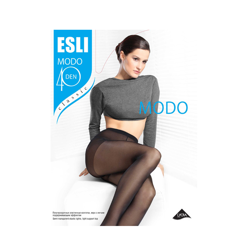 фото Колготки женские esli modo черные 5