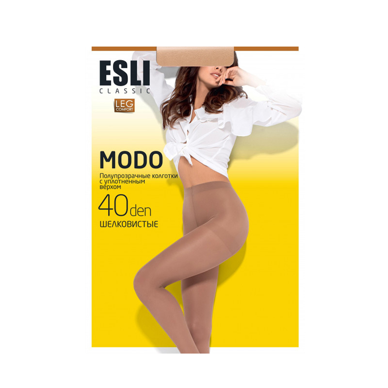 фото Колготки женские esli modo бежевые 5